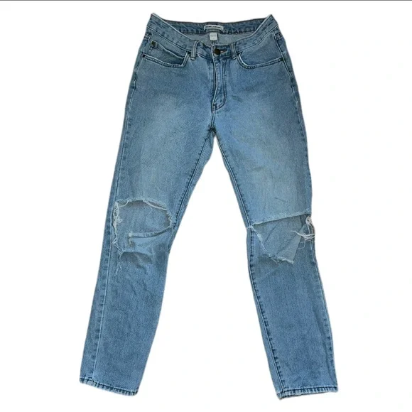 Distressed/Destroyed Billabong Knee Rip High Rise Jeans - Picture 1 of 3